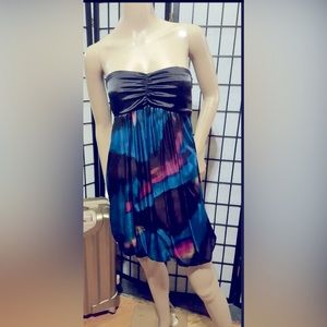 Charlotte Russe Strapless Multicolor Formal Dress Size Small